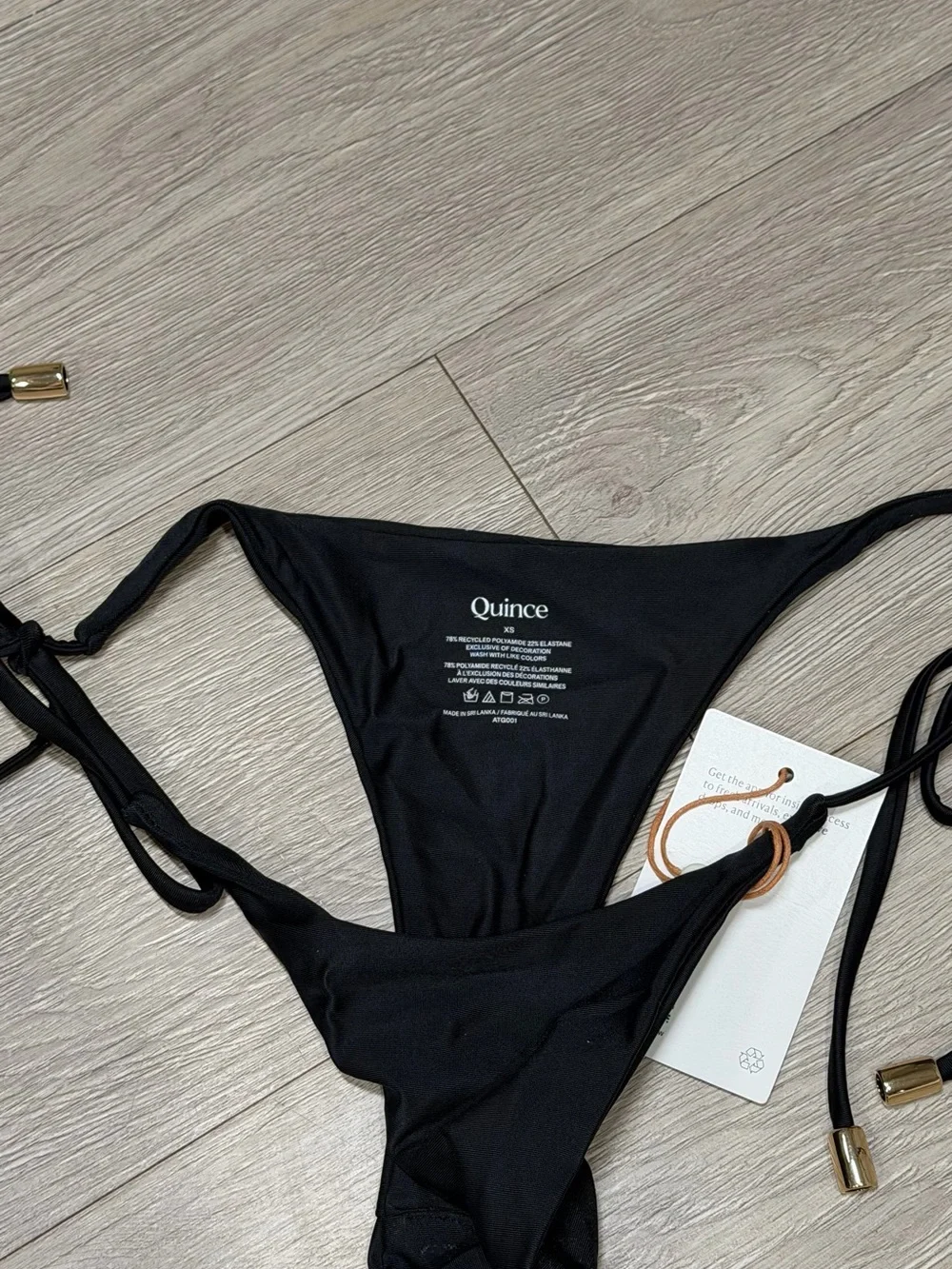 Quince Italian Adjustable Tie-Side Bikini Bottom